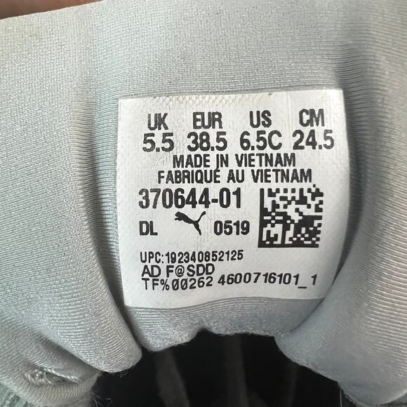 PUMA RS-X Reinvention Gray Neon Yellow Red Sneakers Size 6.5C (370644-01) - Picture 5 of 9